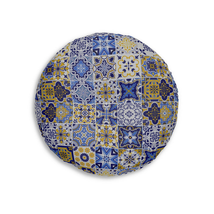 Porto Tufted Floor Pillow, Round