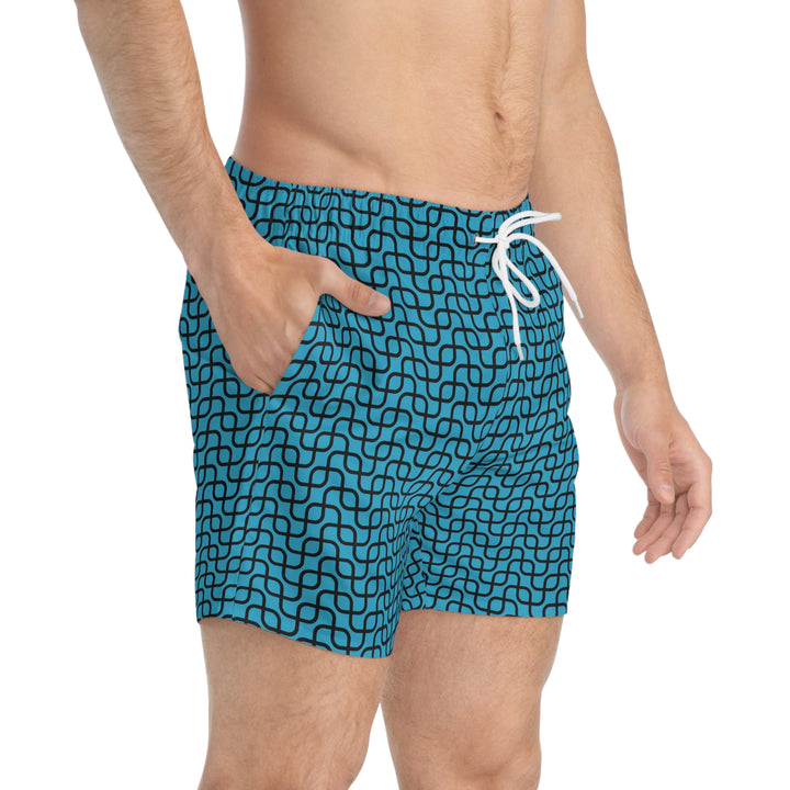 Summer Blue Swim Trunks
