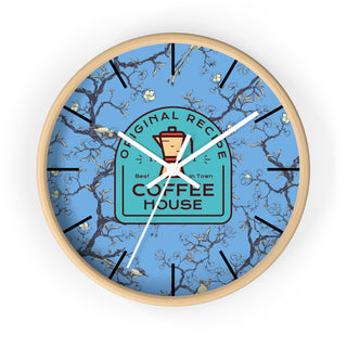 Coffee House Wall Clock - Original Recipe Design for Coffee Lovers