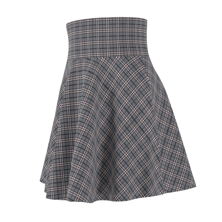 Plaid High-Waist A-Line Skirt - Rizzlly