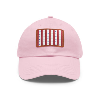 Patriotic Dad Hat with Leather Patch – Perfect for Celebrations and Everyday Style