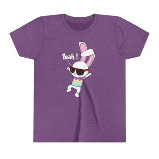 Cool Bunny Youth Tee - Fun Short Sleeve Shirt for Kids - Perfect for Birthdays and Celebrations!