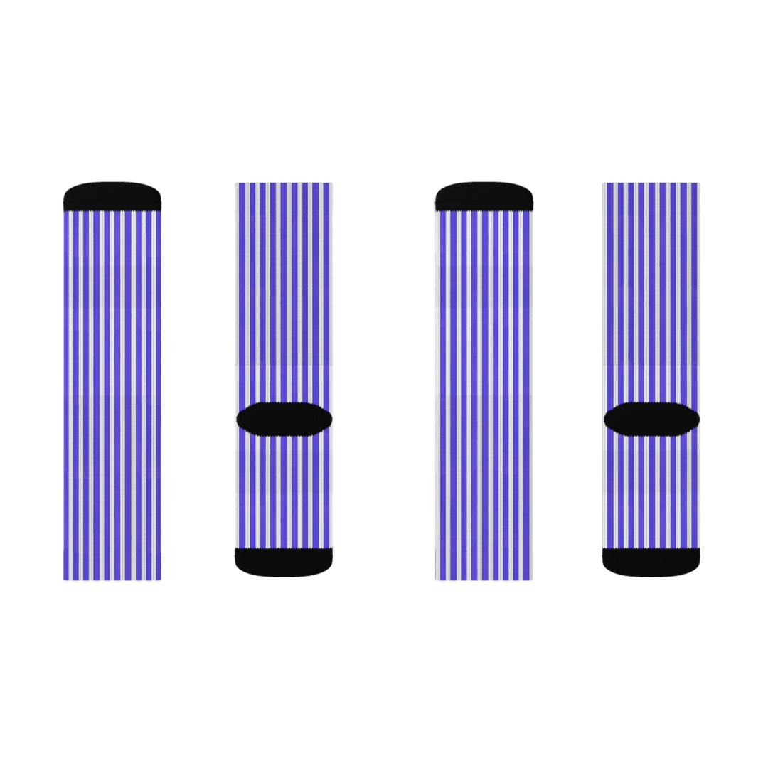 Funky Purple Striped Socks
