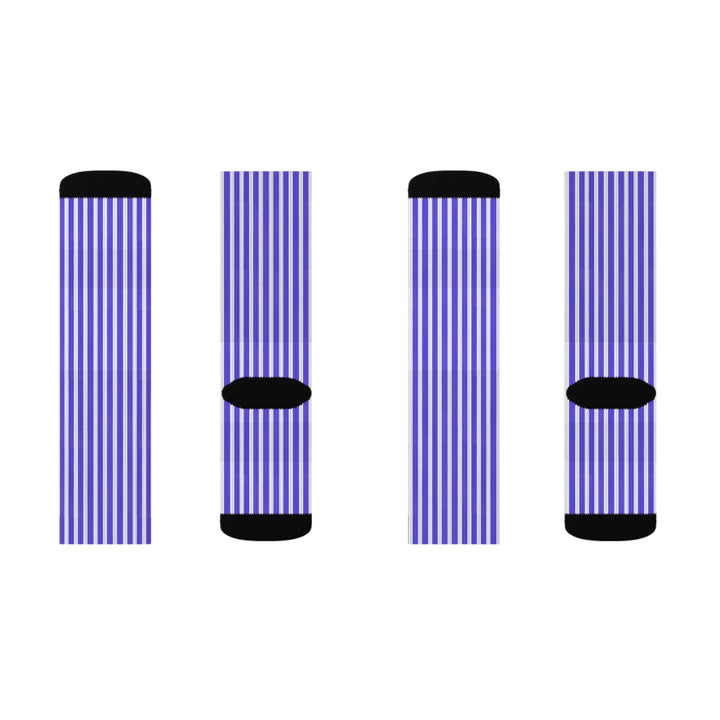 Funky Purple Striped Socks